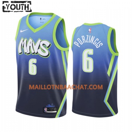 Maillot NBA Dallas Mavericks Kristaps Porzingis 6 Nike 2019-20 City Edition Swingman - Enfant Maillot NBA Dallas Mavericks Kristaps Porzingis 6 Nike 2019-20 City Edition Swingman - Enfant